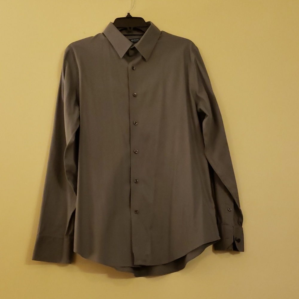 Dark Grey Murano Men's Long Sleeve Button Down